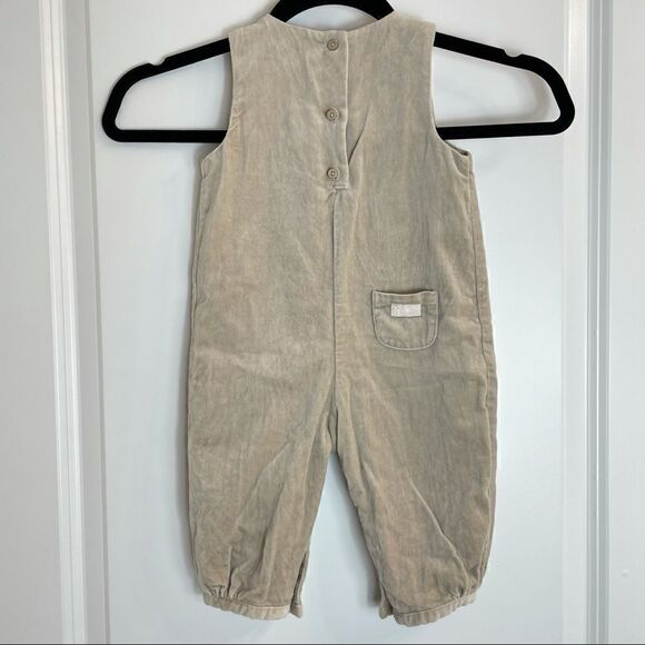 Janie & Jack Cotton Sleeveless Jumpsuit with Bows - Picture 4 of 6